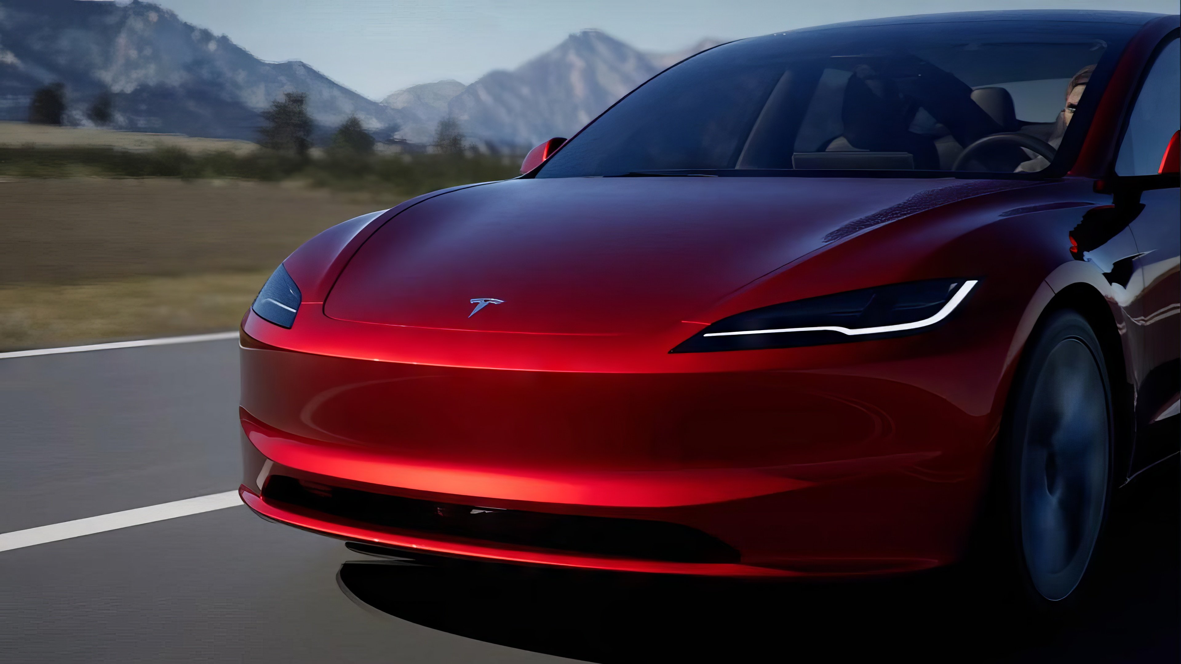 Tesla Model 3 LR RWD front view