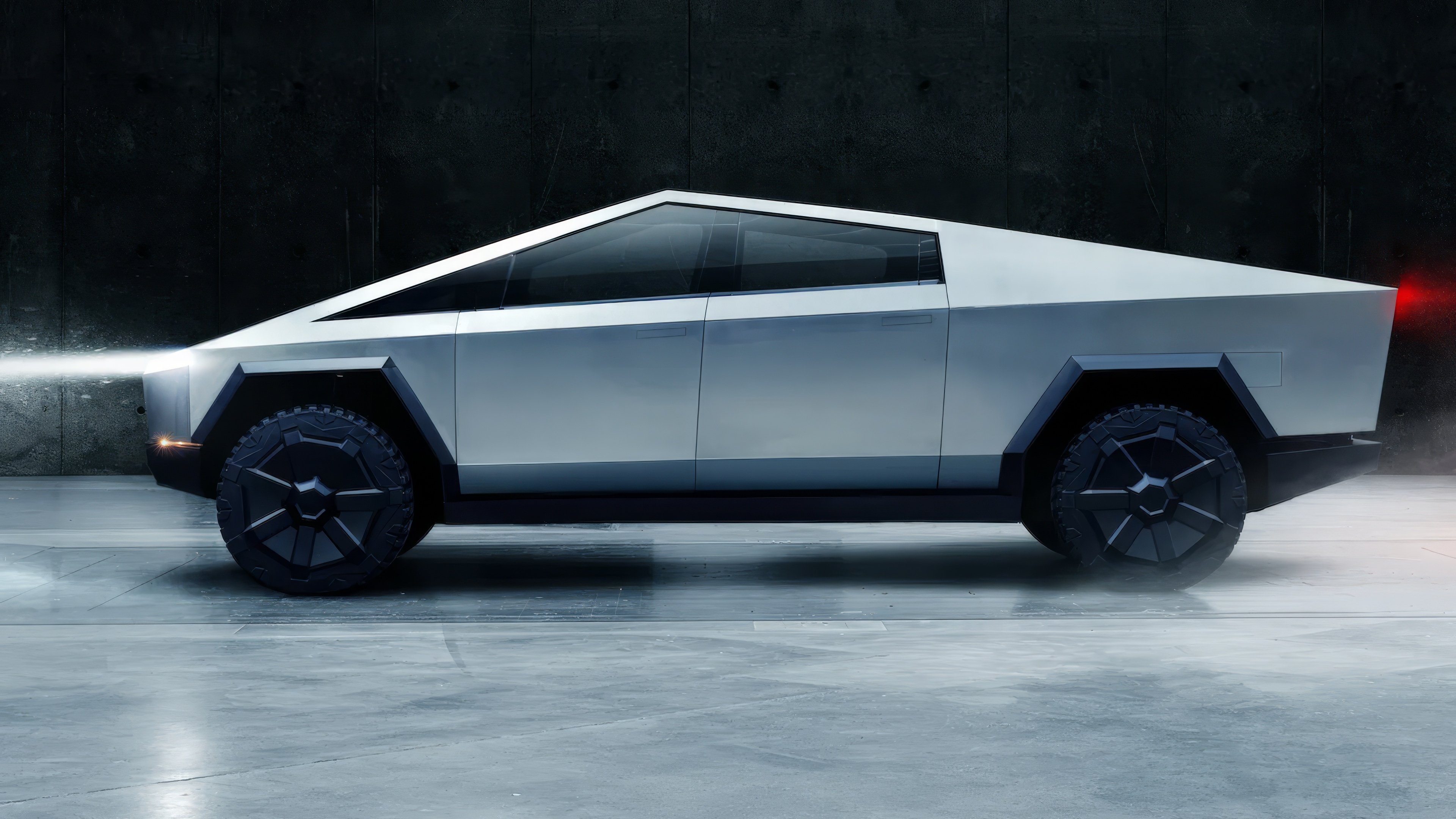 Tesla Cybertruck Cyberbeast side view