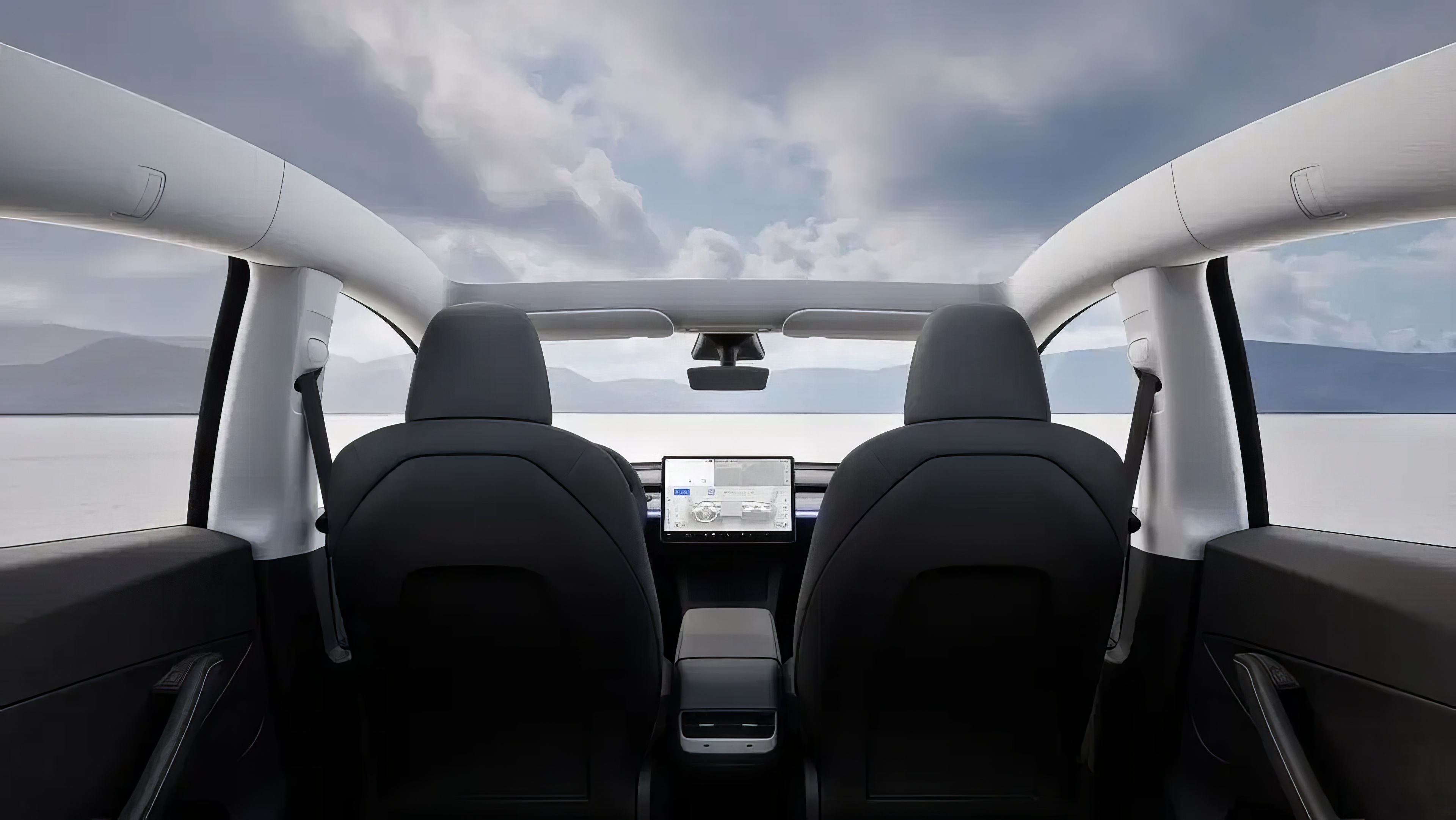 Tesla Model Y LR RWD interior view