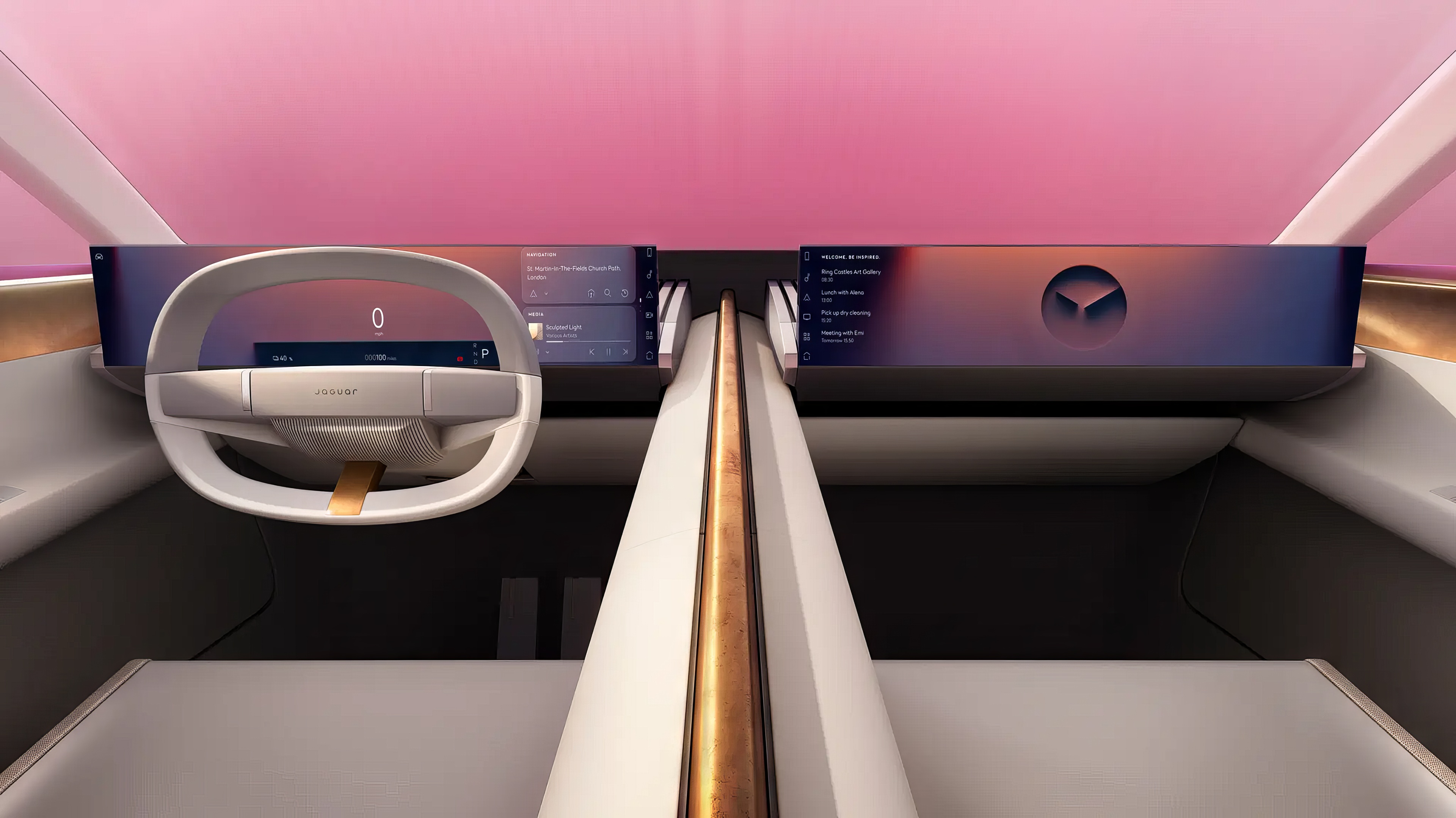 Jaguar Type 00 Concept  interior view