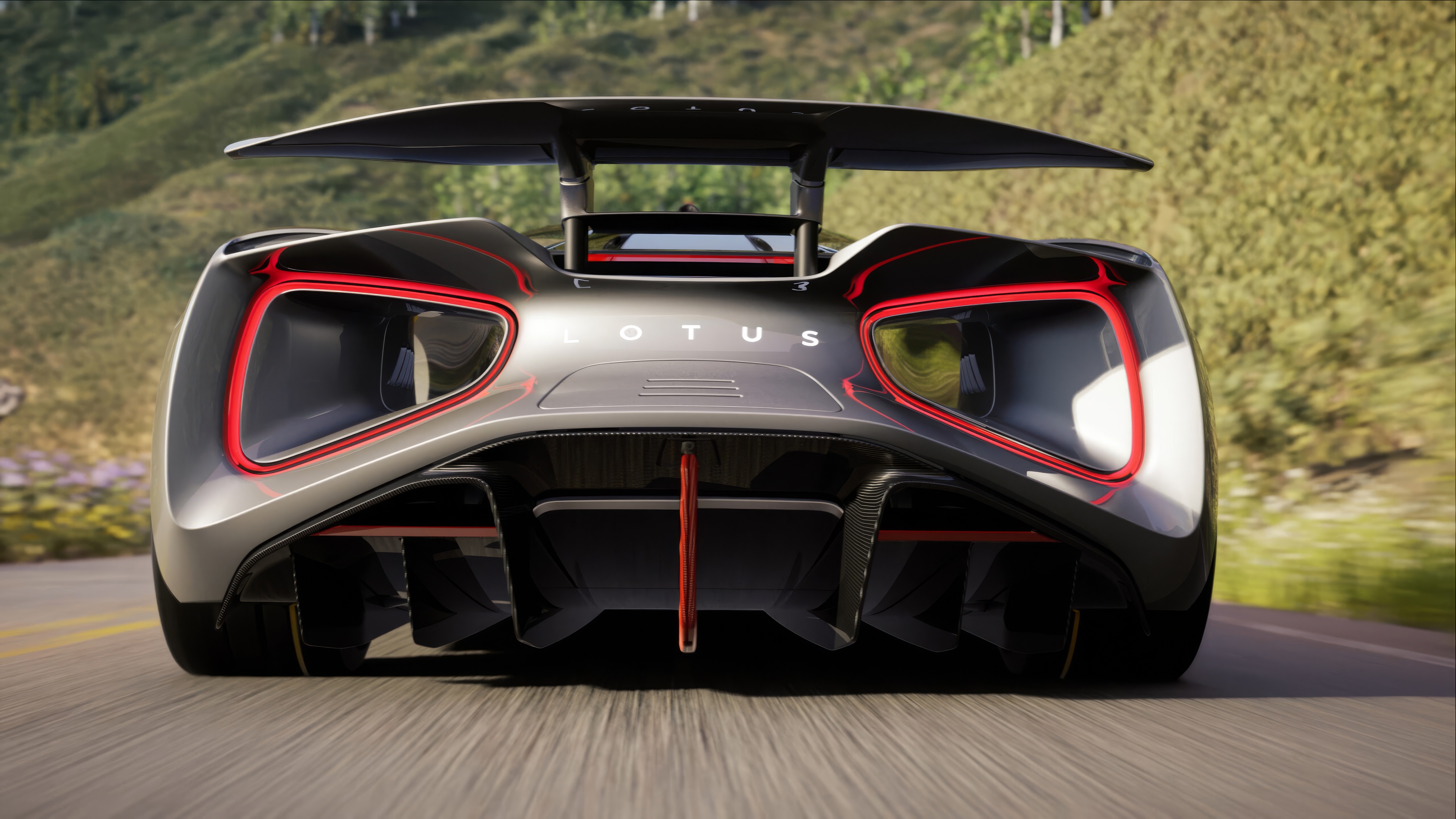 Lotus Evija  rear view