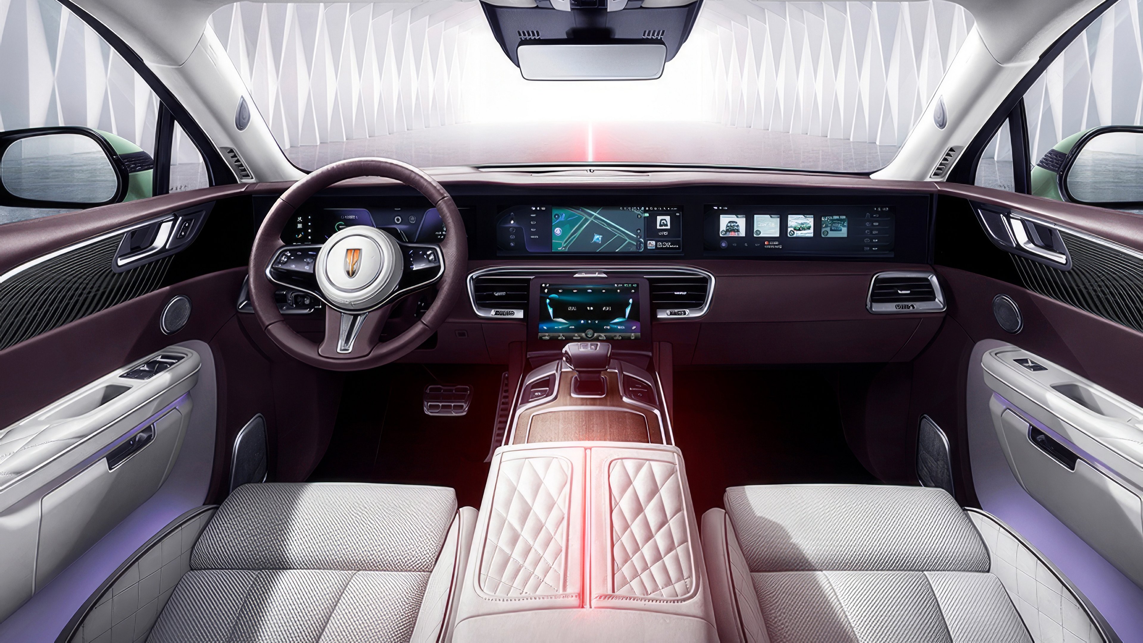 Hongqi E-HS9 99 kWh interior view