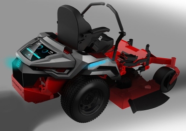 Gravely EVZT electric commercial lawnmower