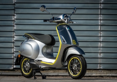 Vespa electric moped scooter